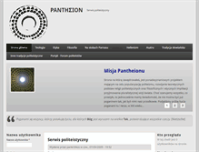 Tablet Screenshot of pantheion.pl